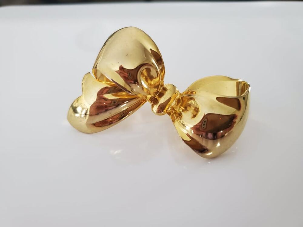 Vintage Gold Bow Tie Brooch